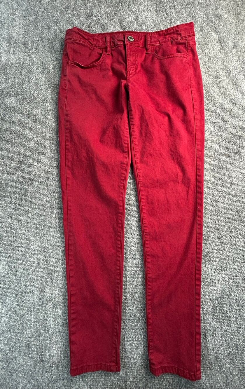 American Eagle Next Level Super Stretch Jeggings Girls Size 8 Burgundy